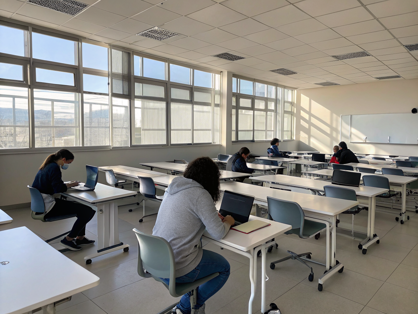 Modern education facility interior